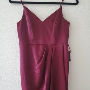 Express burgundy dress